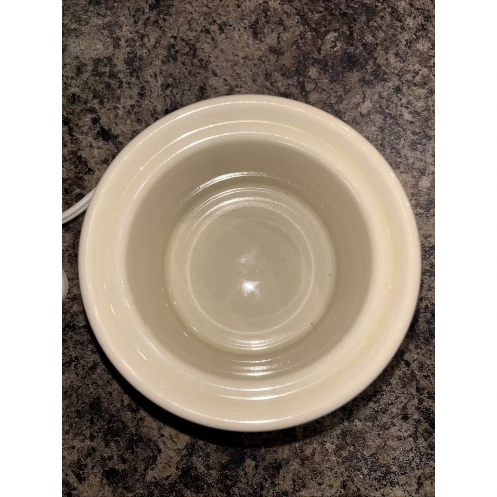 Vtg Potpourri Electric Crock Pot Rival Mdl 3206 Floral Hearts Cottagecore Tested